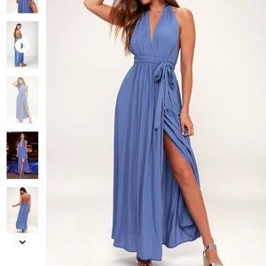 Blue Wrap Dress